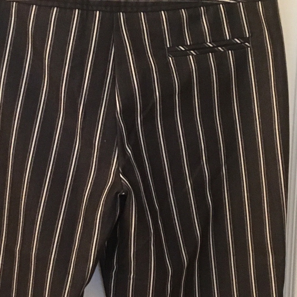 NEW STAR CITY Striped Capri’s gray & beige stripes Sz 9 - Picture 9 of 12